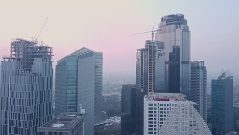 Aerial-shot-of-Downtown-Jakarta-in-the-Morning