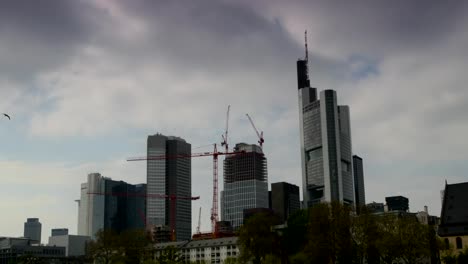 Distrito-de-negocios-de-la-ciudad-de-Frankfurt-Alemania