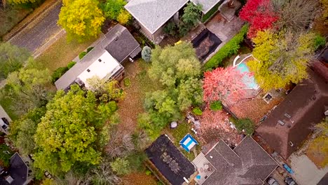 Superior-suburbana-de-Vista-de-Montreal-y-de-los-hermosos-árboles