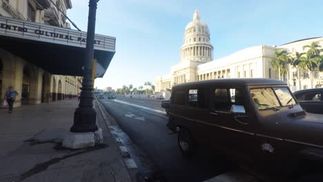 El-Capitolio,-El-edificio-del-Capitolio-nacional-en-la-Habana,-Cuba.