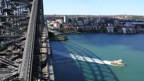 Luftbild-des-Sydney-Harbour-Bridge-Australien