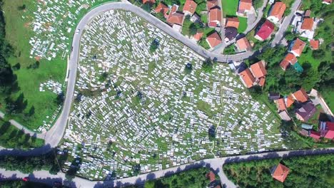 Flying-over-Bosnian-graveyard