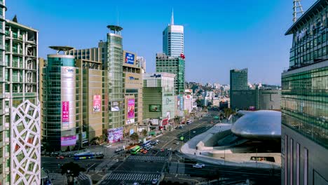 Seoul-in-Südkorea.-Schöne-Stadt-Zeitraffer.