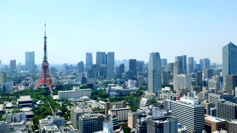 Zeitraffer-der-Stadt-Tokio