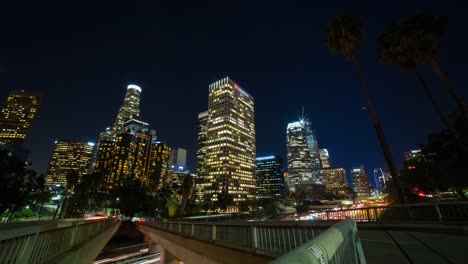 Downtown-Los-Angeles-At-Night-Timelapse