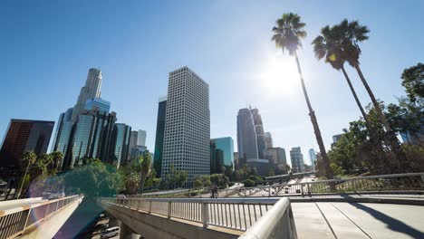 Die-Innenstadt-von-Los-Angeles-Tag-Timelapse-Wide