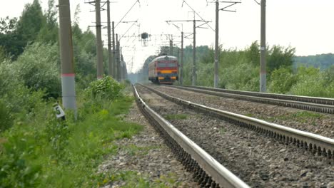 The-train-leaves-far-along-the-rails.