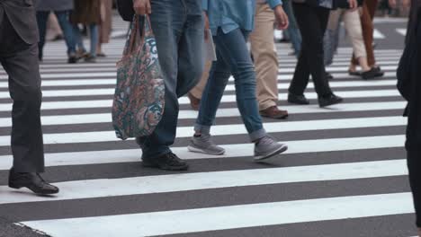 Gente-caminando-por-el-paso-de-peatones-(Slow-Motion-Video)-Ginza-y-Yurakucho-en-verano