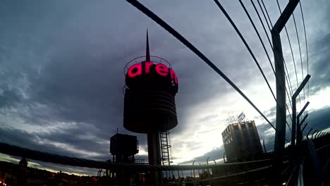 Bullring-remodeled-building-is-now-Arena--shopping-center-Las-Arenas-Shopping-Mall-in-the-Square-Spain