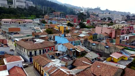 Aerial/Drone-view-of-Bogotá,-Colombia-2