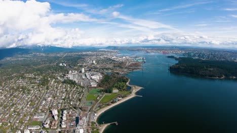 West-Vancouver-BC-Capilano-Trail-Lions-Gate-Bridge-Aerial-View