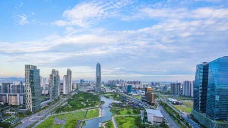 Timelapse-en-Incheon,-Corea-del-sur