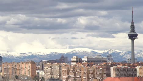 View-to-Madrid-and-television-tower-El-Pirul