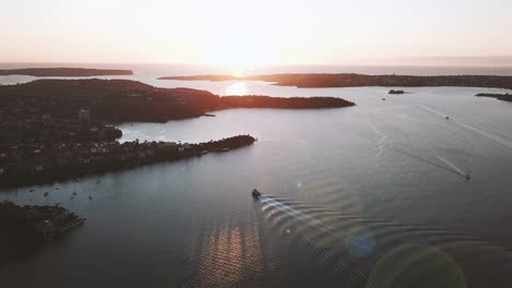 drone-footage-b-roll-of-Sydney-Harbour-Bridge-during-sunrise.