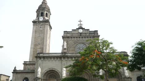 Manila-Cathedral,-Intramuros,-Philippines