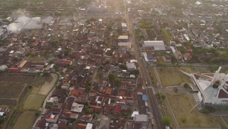 aerial-view-Yogyakarta,-Indonesia