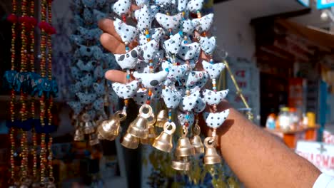 Indian-traditional-colorful-national-bells-are-attracting-tourists