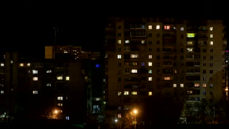 Night-city.-The-light-in-the-Windows-of-tall-buildings