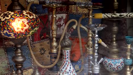 Hookah-in-souvenir-shop-in-Turkey