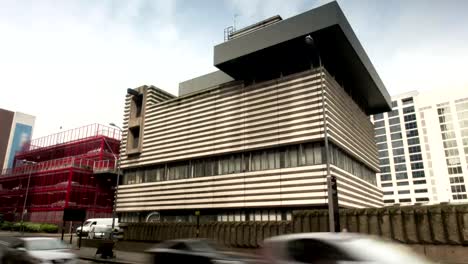 De-estación-New-Street-de-Birmingham,-señal,-time-lapse.