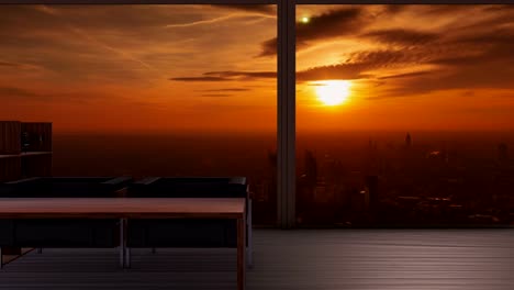 Ein-Penthouse-mit-einem-erhöhten-Blick-auf-London-Wolkenkratzer