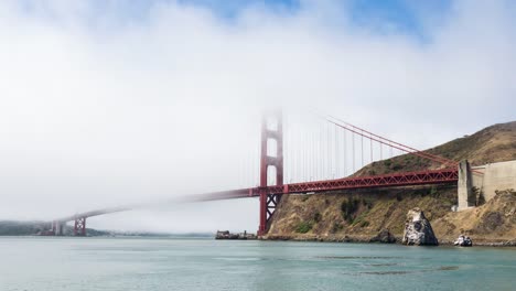 Puente-Golden-Gate-y-niebla-San-Francisco-día-Timelapse