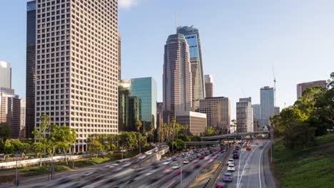 Die-Innenstadt-von-Los-Angeles-Tag-Hyperlapse-Timelapse