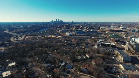 Zwillingsstädte-Minneapolis-Minnesota-Luftbild-Drohne