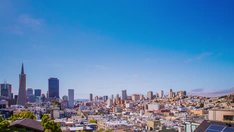 Zeitraffer---Panorama-Blick-auf-San-Francisco-City-Skyline-4K