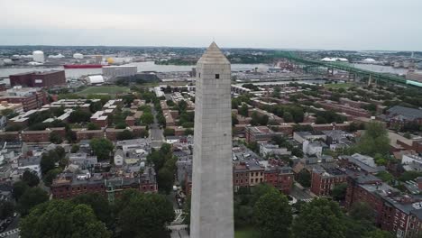 Aerial-video-Bunker-Hill-Monument-Massachusetts
