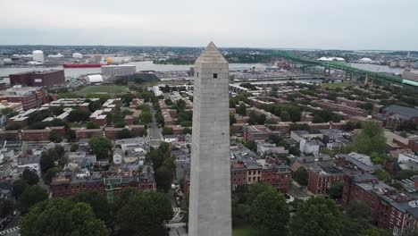 Massachusetts-de-monumento-de-Bunker-Hill-vídeo-aéreo