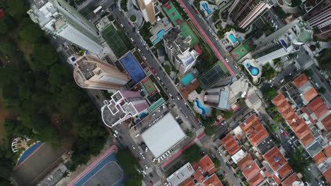 Flying-Over-Residential-District