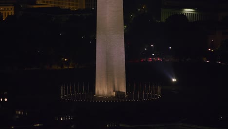 Washington-Monument,-tilt-up-from-base-to-top.