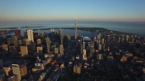 Luftaufnahme-der-Innenstadt-von-Toronto-Skyline