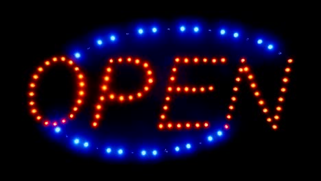 Neon-Open-Sign-With-Moving-Lights