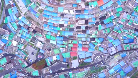 Aerial-view-Gamcheon-Culture-Village-in-Busan-South-Korea