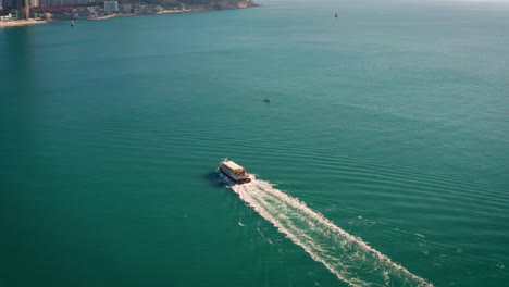 Aerial-view-of-Busan-haeundae-beach,-Busan-city