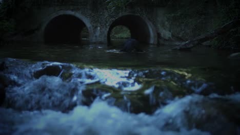 4K-Horror-mujer-salir-del-oscuro-río