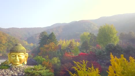 Vista-aérea-de-Corea-del-sur-el-Wawoo-templo-Yongin