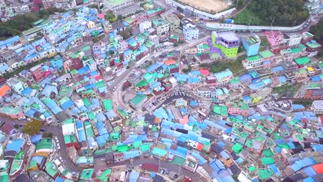 Aerial-view-Culture-Village-in-Busan-South-Korea