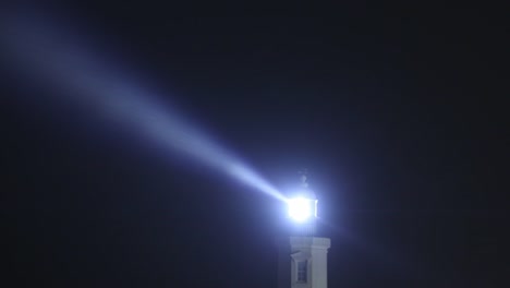 Timelapse-shot-of-lighthouse-of-lightbeam