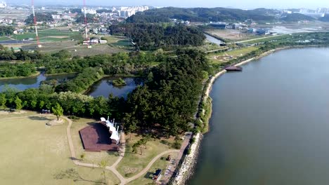 Gangneung-Gyeongpo-lago-y-mar