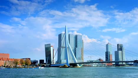 Rotterdam-cityscape-view,-Netherlands