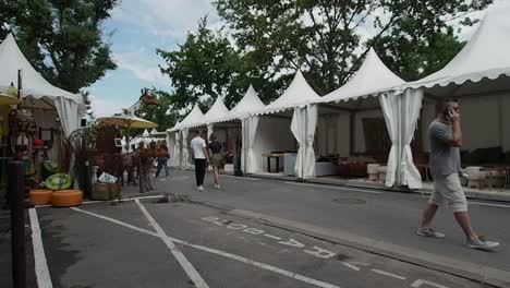 Antique-market-in-L'Isle-Sur-La-Sorgue-in-4k