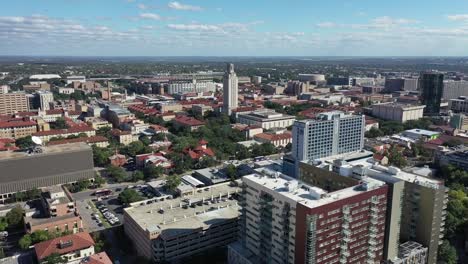 Aerial-of-Downtown-Austin,-Texas