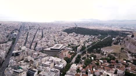 Vista-aérea-de-la-Acrópolis-en-Atenas,-Grecia