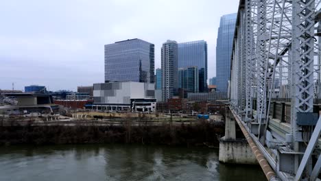 Timelapse-of-Nashville,-Tennessee-downtown