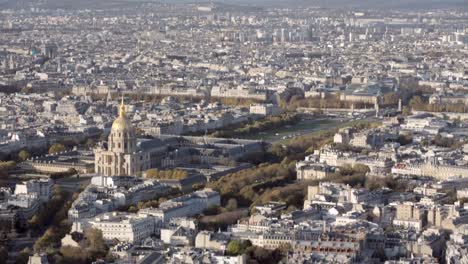 Paris,-France---November-20,-2014:-Aerial-introduction-shot-of-the-the-invalides-and-bridge-Alexandre-3-in-Paris.