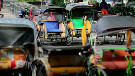 transportation-with-cyclo-in-indonesia