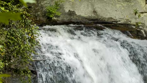 Top-of-Looking-Glass-Falls,-Blue-Ridge-Mountains,-NC